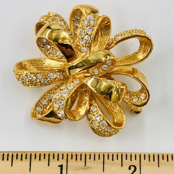 Stunning bow brooch signed Roman - Picture 2 of 4